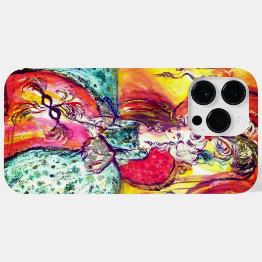 VENETIAN MASQUERADE / COLOMBINA MET BLAUWE DRESS Case-Mate iPhone CASE (Achterkant (horizontaal))