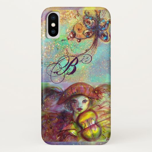 VENETIAN MASQUERADE / HARLEQUINEMONOGRAM Case-Mate iPhone CASE (Achterkant)