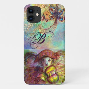 VENETIAN MASQUERADE / HARLEQUINEMONOGRAM iPhone 11 HOESJE
