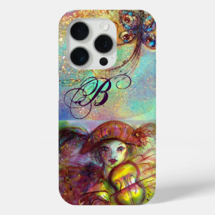 VENETIAN MASQUERADE / HARLEQUINEMONOGRAM iPhone 15 PRO CASE