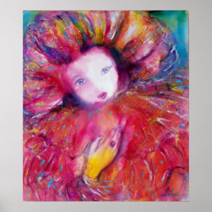 VENETIAN MASQUERADE/MASK IN RODE POSTER