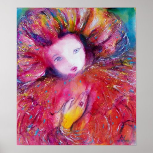 VENETIAN MASQUERADE/MASK IN RODE POSTER (Voorkant)