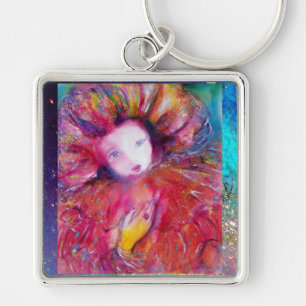VENETIAN MASQUERADE, MASK IN RODE Roze Sleutelhanger