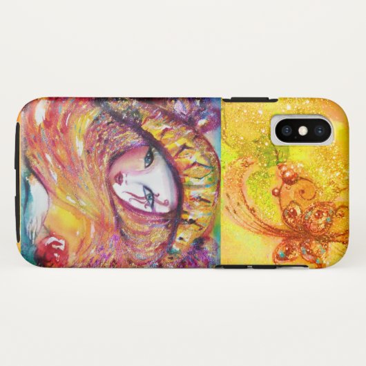 VENETIAN MASQUERADE - MASKER IN GEEL Case-Mate iPhone CASE (Achterkant (horizontaal))