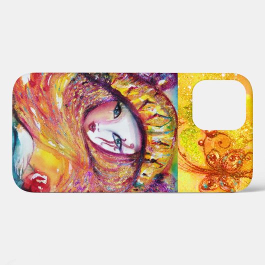 VENETIAN MASQUERADE - MASKER IN GEEL Case-Mate iPhone CASE (Achterkant (horizontaal))