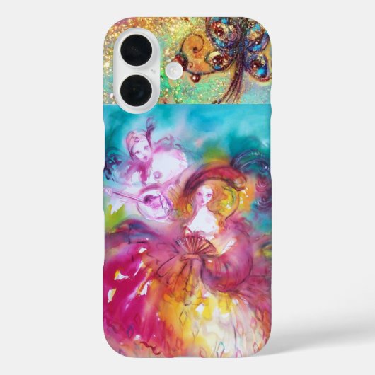 VENETIAN MASQUERADE / PIERROA EN ARLECCHINA Case-Mate iPhone CASE (Achterkant)