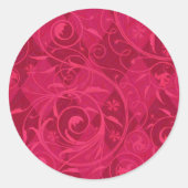 Venetian Medley, Fuschia Ronde Sticker (Voorkant)