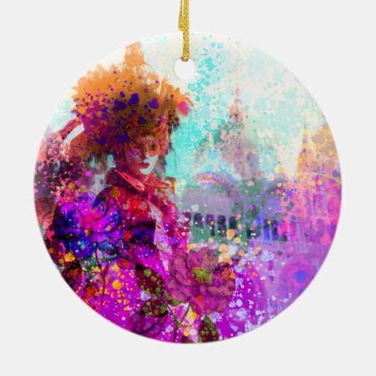 Venetian Mirage Ceramic Ornament (Achterkant)