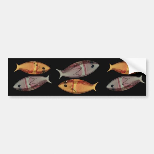 Venetian Murano Glass Fish Bumpersticker (Voorkant)
