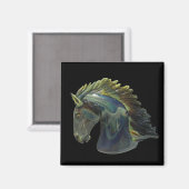 Venetian Murano Glass Horse Magneet (Voorkant / Achterkant)