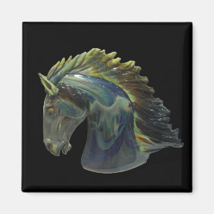 Venetian Murano Glass Horse Magneet