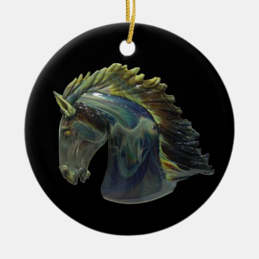 Venetian Murano Glass Horse Ornament (Voorkant)