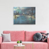 Venetian Nocturne (door Glenn Cooper Henshaw) Canvas Afdruk (Insitu (Woonkamer))