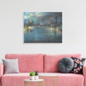 Venetian Nocturne (door Glenn Cooper Henshaw) Canvas Afdruk (Insitu (Woonkamer))