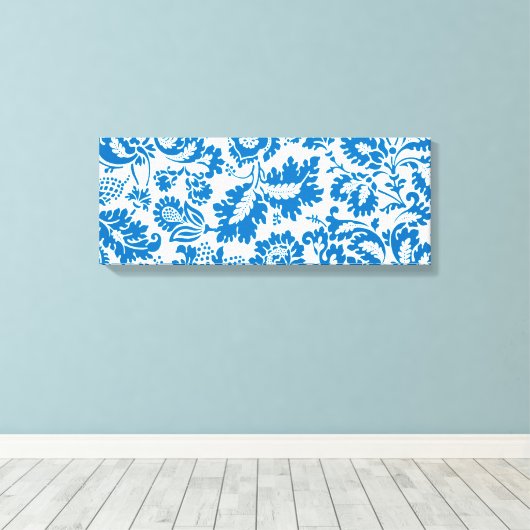 Venetian Pattern (door William Morris) Canvas Afdruk (Insitu (Houten vloer))