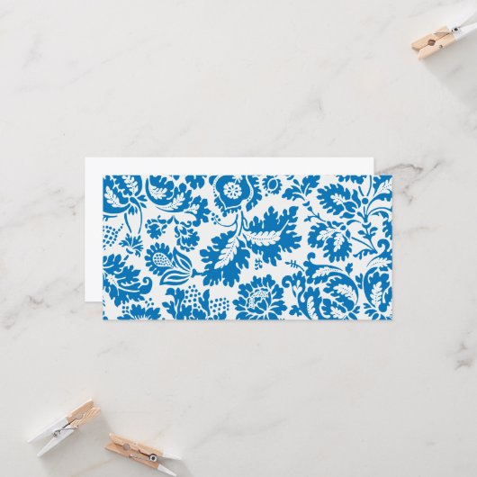 Venetian Pattern (door William Morris) Kaart (Voorkant / Achterkant in situ)