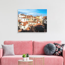 Venetian Rooftops and Terraces Canvas Afdruk