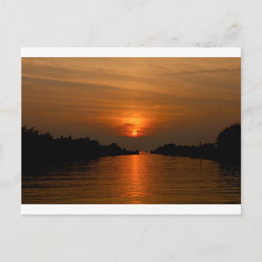 Venetian Sunset Briefkaart (Voorkant)