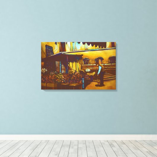 Venetian Venditore Canvas Afdruk (Insitu (Houten vloer))