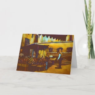 Venetian Venditore Wenskaart Kaart