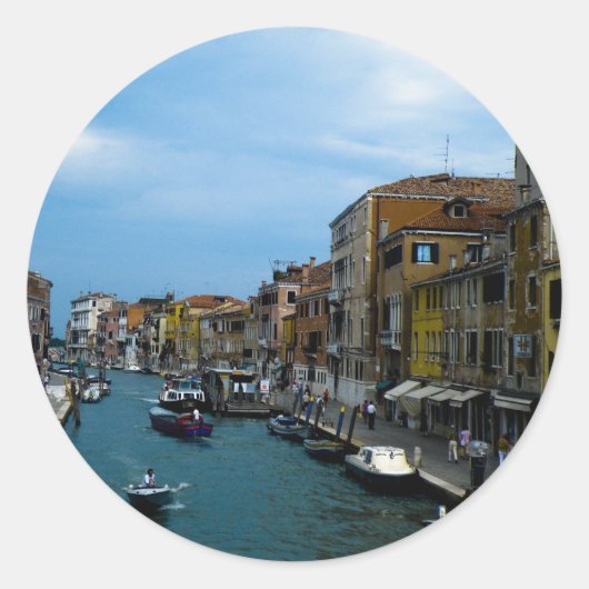 Venetië 2 ronde sticker (Voorkant)