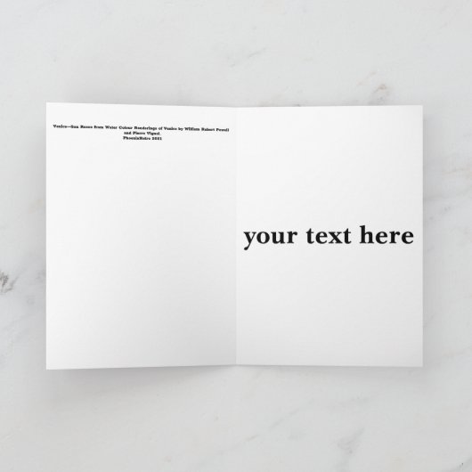 Venetië (4)-kaart kaart (Binnen)