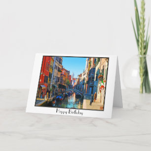 Venetië Alley met Love Quote Kaart
