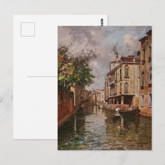  Venetië Antonio Leto Venetian Canal Briefkaart (Voorkant / Achterkant)
