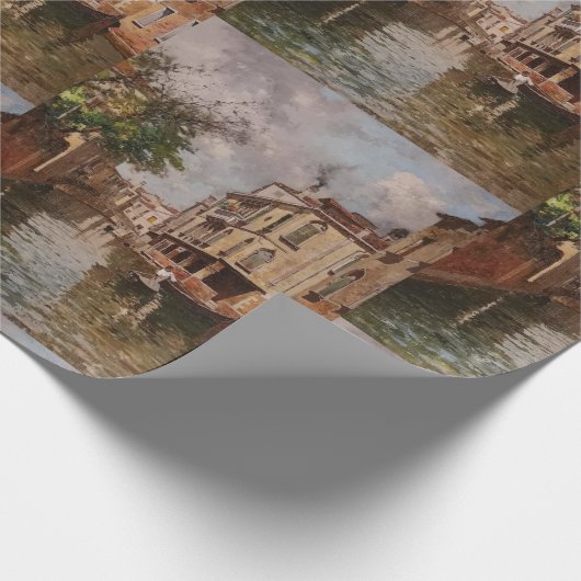  Venetië Antonio Leto Venetian Canal Cadeaupapier (Hoek)