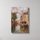 Venetië Antonio Leto Venetian Canal Canvas Afdruk (Voorkant)