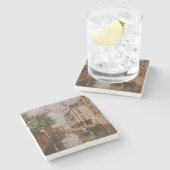  Venetië Antonio Leto Venetian Canal Stenen Onderzetter (Zijkant)