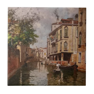  Venetië Antonio Leto Venetian Canal Tegeltje