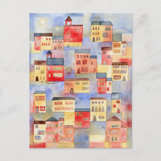 Venetië Aquarel Briefkaart (Voorkant)