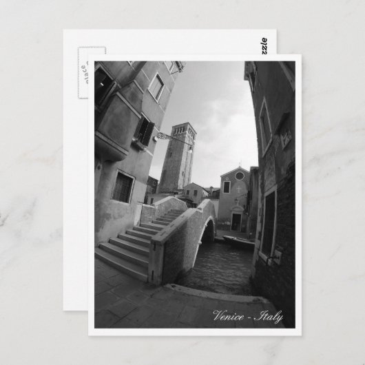 Venetië Architecture, Bruggen & Kerken, Italië Briefkaart (Voorkant / Achterkant)