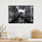 Venetië - Architectuur bij nacht nr. 1 (Poster) Poster (Keuken)