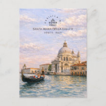 Venetië Basiliek Salute Aquarel Iconische Koepels
