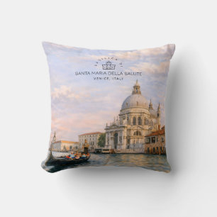 Venetië Basiliek Salute Aquarel Iconische Koepels Kussen