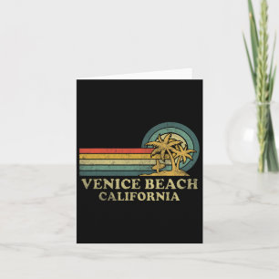 Venetië Beach Californië Gezinsvakantie Vintage Pa Kaart