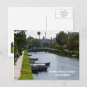 Venetië Beach Canals Briefkaart! Briefkaart (Voorkant / Achterkant)
