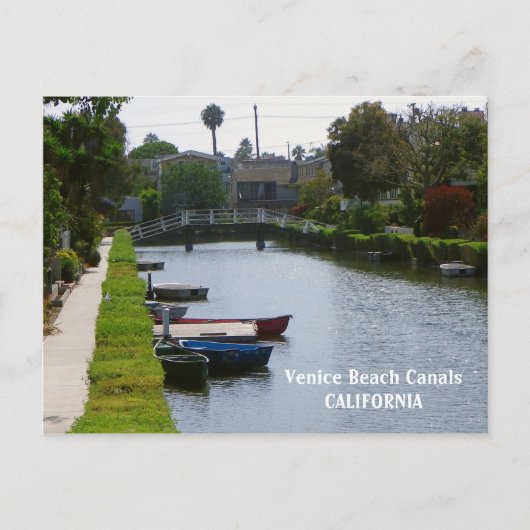 Venetië Beach Canals Briefkaart! Briefkaart (Voorkant)
