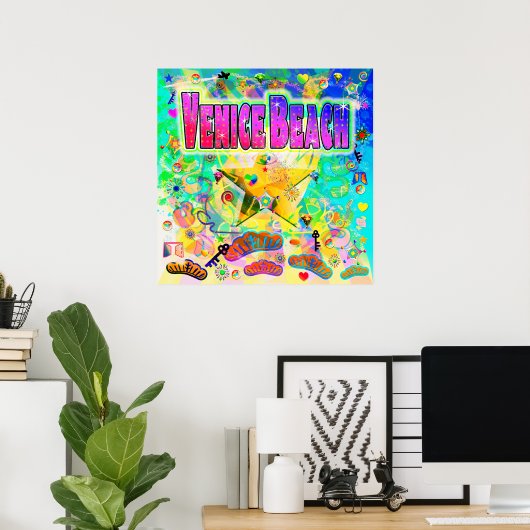 Venetië Beach Epoch Hour Poster (Thuiskantoor)