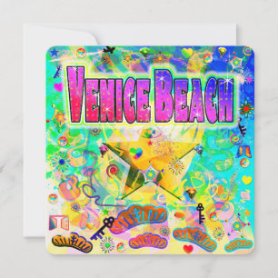 Venetië Beach Epoch uur vakantie Kaart