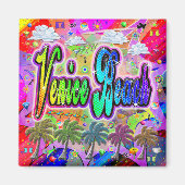 Venetië Beach Vista Express Magneet (Voorkant)