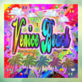 Venetië Beach Vista Express raambekleding Raamsticker (Vel 3)