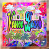 Venetië Beach Vista Express raambekleding Raamsticker (Vel 2)