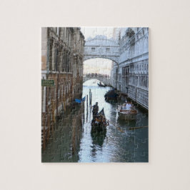 Venetië beroemde brug van Sighs, Venezia Italië Legpuzzel