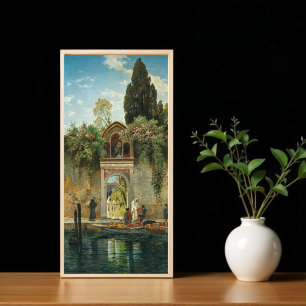 Venetië, bij de poort van het klooster San Lazzaro Poster