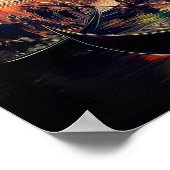 Venetië bij Twilight: gondels en gloeiende lucht | Poster (Hoek)