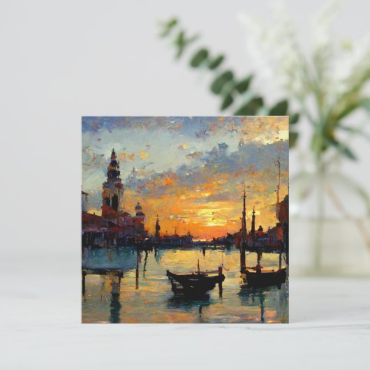 Venetië bij zonsondergang (Staand voorkant)