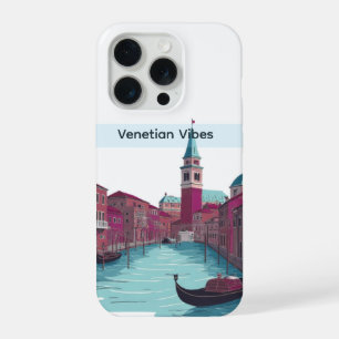 Venetië Blauw Drijven Moderne Koele Esthetische Ho iPhone 15 Pro Case